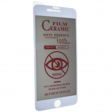 Защитная пленка Ceramics Film Privacy для Apple iPhone 7 Plus | 8 Plus, белый