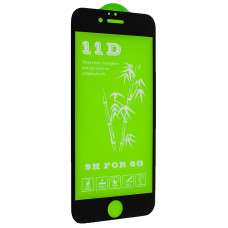 Захистне скло 11D для Apple iPhone 6, чорне