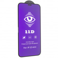 Защитное стекло 11D Blue Light для Apple iPhone 12 mini 5,4", черный