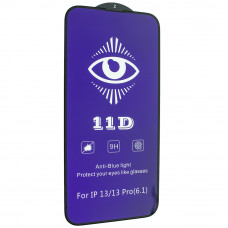 Захистне скло 11D Blue Light для Apple iPhone 13 6,1", чорне
