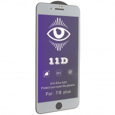 Захистне скло 11D Blue Light для Apple iPhone 7 Plus | 8 Plus, біле
