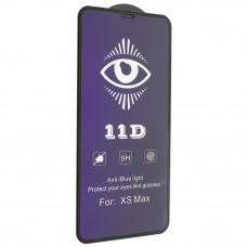 Захистне скло 11D Blue Light для Apple iPhone XS MAX | 11 Pro MAX, чорне