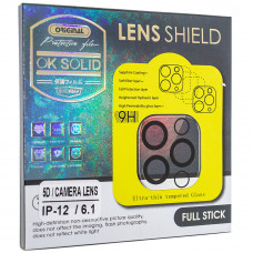 Захисне скло для камери 5D Camera Lens Shield для Apple iPhone 12 6,1", чорне