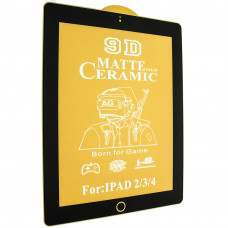 Ceramics Film 9D, матовое для Apple iPad 1 | 2 | 3 | 4 9.7" (2010-2012), черный