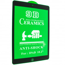 Защитная пленка Ceramics Film Anti-Shock для Apple iPad 7 10.2" (2019), черный