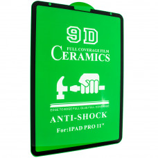 Защитное стекло Ceramics Film Anti-Shock для Apple iPad PRO 11" (2021), черный