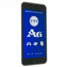 Захистне скло AG BlueE Light матовое для Apple iPhone 6 Plus | 6S Plus, чорне