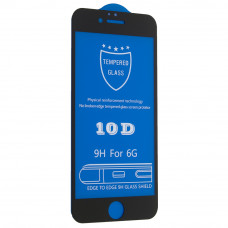 Защитное стекло 10D 9H для Apple iPhone 6 | 6S, черный