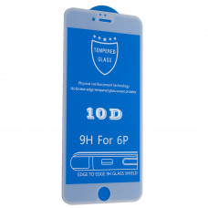 Защитное стекло 10D 9H для Apple iPhone 6 PLUS | 6S PLUS, белый