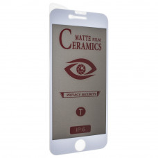 Защитная пленка Ceramics Film Privacy, матовая, для Apple iPhone 6, для Apple iPhone 6S, белый