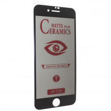 Захистна плівка Ceramics Film Privacy, матовая, для Apple iPhone 7 | 8, чорна