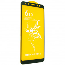 Захистне скло 6D Premium для Samsung Galaxy A5 | A8 (2018), біле