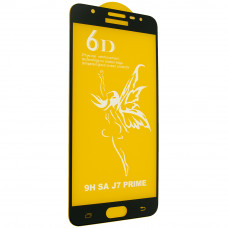 Защитное стекло 6D Premium для  Samsung G610F Galaxy J7 Prime | J7 Prime 2, черный