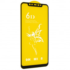 Стекло 6D Premium для  Xiaomi MI 8, черный