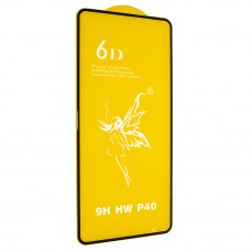Защитное стекло 6D Premium для  Huawei P40 2020, черный