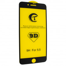 Захистне скло 9D Good Quality Full Glue Triplex для Apple iPhone 7 Plus | 8 Plus, чорне