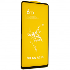 Захистне скло 6D Premium для  Samsung A217 Galaxy A21S (2020), чорне