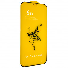 Защитное стекло 6D Premium для  Apple iPhone 12 Pro MAX 6,7", черный