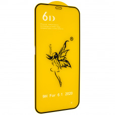 Захистне скло 6D Premium для  Apple iPhone 12 6,1", чорне