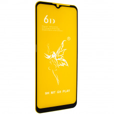 Защитное стекло 6D Premium для  Motorola G9 Play, черный
