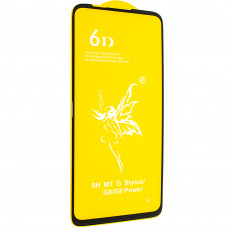 Защитное стекло 6D Premium для  Motorola G8, черный