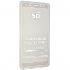 Захистне скло 5D Full Glue Triplex Samsung A530 Galaxy A8 (2018), біле