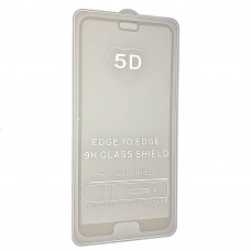 Захистне скло 5D Full Glue Triplex для Huawei P20, біле