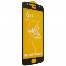 Защитное стекло 6D Premium для  Motorola G5S, черный