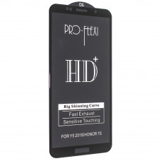 Защитное стекло Pro-flexi HD+ Huawei Y5P | Y5 2018 | Honor 7S, черный