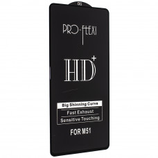 Захистне скло Pro-flexi HD+ для Samsung M515 Galaxy M51 2020 | M52 2021, чорне