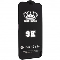 Захистне скло 9K/9D+ Good Quality для Apple iPhone 12 mini 5,4", чорне