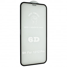 Захистне скло 6D Original для  Apple iPhone 12 Pro 6,1", чорне