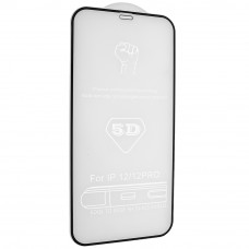 Защитное стекло 5D для  Apple iPhone 12 | 12 Pro 6,1", черный