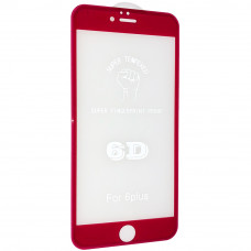 Захистне скло 6D Original для  Apple iPhone 6 Plus | 6S Plus, червоне