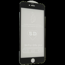 Захистне скло 5D для  Apple iPhone 6 Plus | 6S Plus, чорне