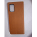 Чехол-книжка Leather Book Case для Samsung A02S, светло-коричневый