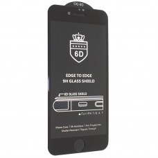 Захистне скло 6D для Apple iPhone 7 | 8 , чорне