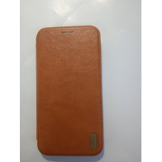 Чохол-книжка шкіряна XO для iPhone X / XS 5,8", коричневий