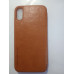 Чохол-книжка шкіряна XO для iPhone X / XS 5,8", коричневий