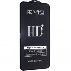 Захистне скло Pro-flexi HD+ для Apple iPhone X | XS | 11 Pro, чорне