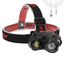 Фонарик налобный  Bailong KX-1805  COB XPE