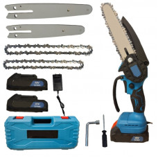 Аккумуляторная цепная пила с 2 шинами DOMOTEC Chain Saw 6'' and  8 "