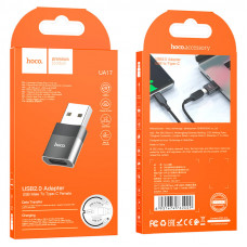 Адаптер Hoco UA17 USB (M) на Type-C (F) USB 2.0