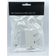 Конвертер Mini DisplayPort на HDMI/DVI/VGA