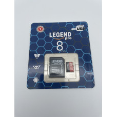 Карта пам'яті micro Legend Pro 8 Gb class 10 (c адаптером)