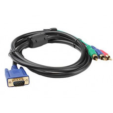 Кабель VGA-3RCA (тюльпан), 1.5 м