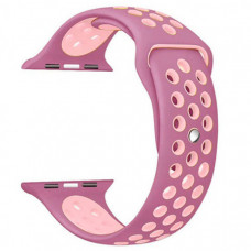 Ремінець силіконовий NIKE для Apple Watch 42 | 44 | 45 mm SMALL SIZE 24 Пурпурно-рожевий
