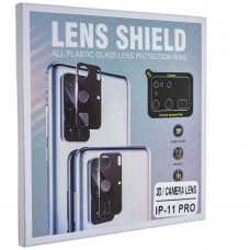 Захисне скло для камери 3D Lens Shield Apple iPhone 11 Pro чорне