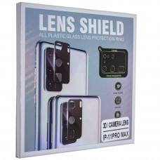 Захисне скло для камери 3D Lens Shield Apple iPhone 11 Pro MAX чорне