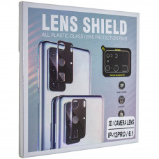 Захисне скло для камери 3D Lens Shield Apple iPhone 12 Pro 6,1" чорне